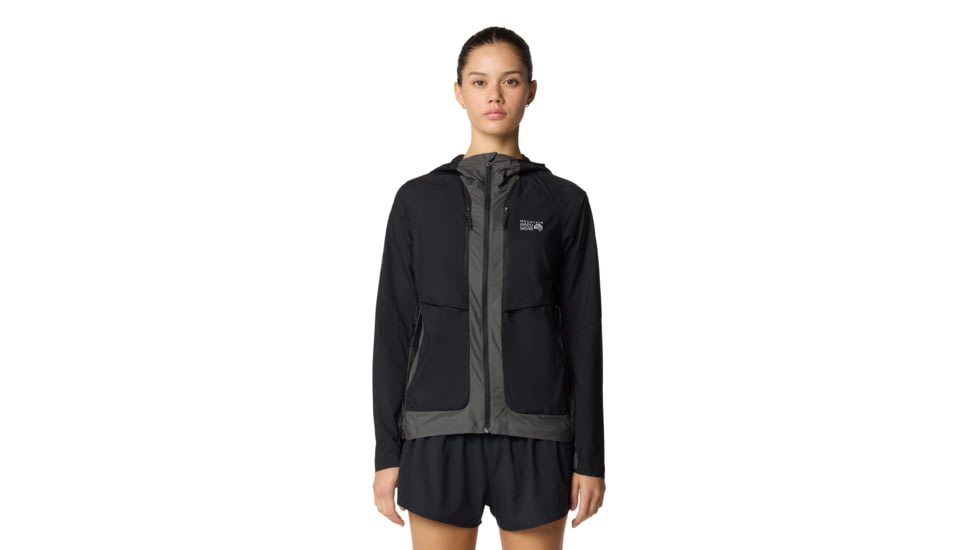 Mountain Hardwear Kor AirShell Hybrid Hooded Jacket - Women's, Black/Volcanic, XS, 190423053513
