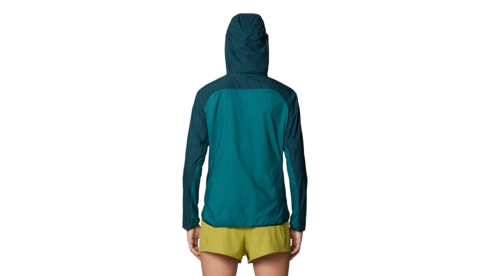 Mountain Hardwear Kor AirShell Hybrid Hooded Jacket - Womens, Dark Marsh/Jack Pine, XL, 190423053452