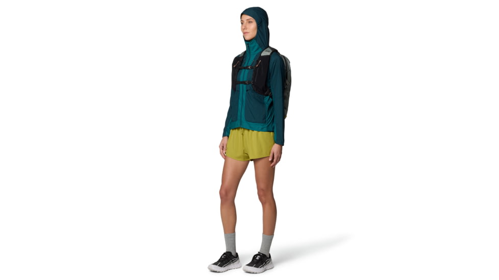 Mountain Hardwear Kor AirShell Hybrid Hooded Jacket - Womens, Dark Marsh/Jack Pine, XL, 190423053452