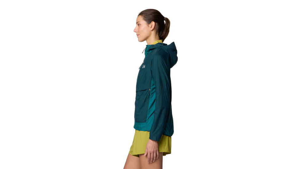 Mountain Hardwear Kor AirShell Hybrid Hooded Jacket - Womens, Dark Marsh/Jack Pine, XL, 190423053452