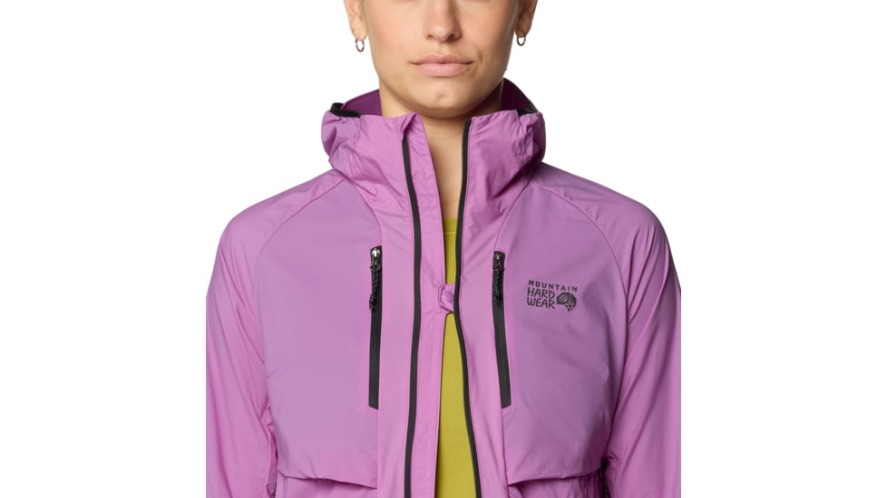 Mountain Hardwear Kor AirShell Hybrid Hooded Jacket - Womens, Lilac Glow, L, 190423053520