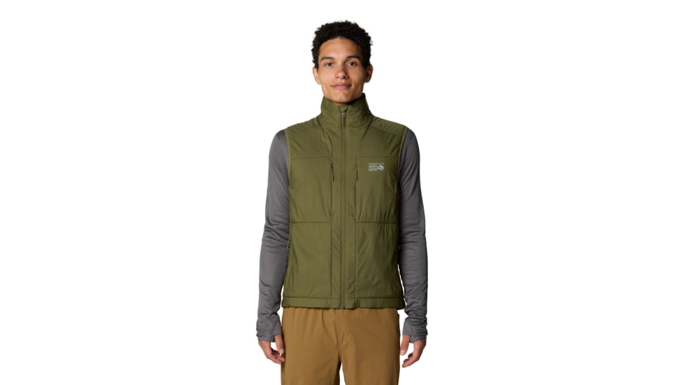 Mountain Hardwear Kor AirShell Warm Vest - Men's, Combat Green, 3XxR, 2092141-353-L