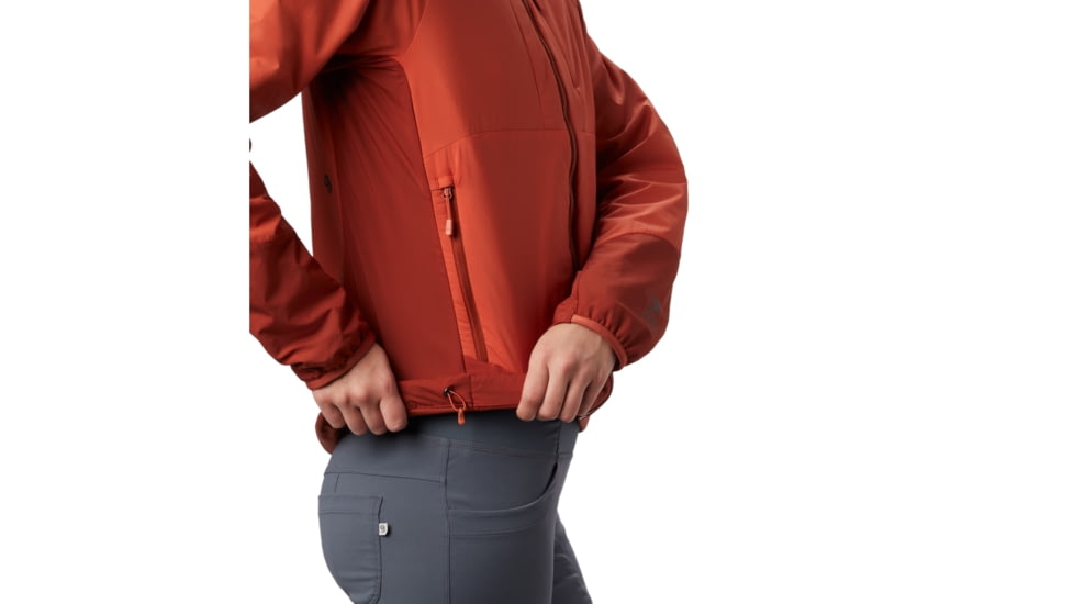 Mountain Hardwear Kor Cirrus Hybrid Hoody - Womens, Dark Clay, Medium, 1879911840-M
