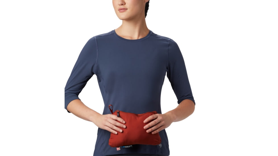 Mountain Hardwear Kor Cirrus Hybrid Hoody - Womens, Dark Clay, Medium, 1879911840-M