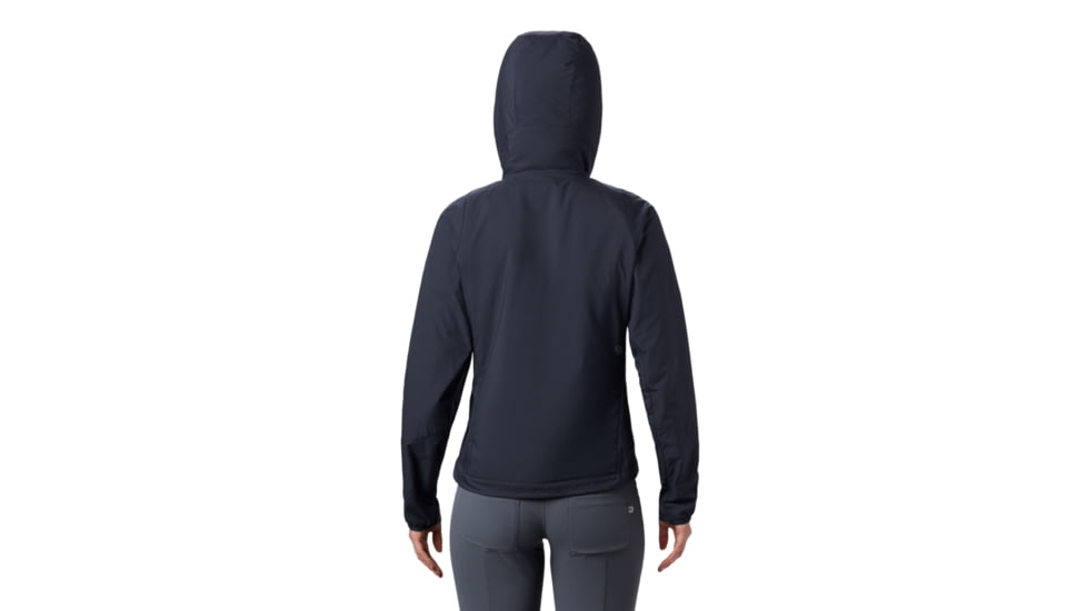 Mountain Hardwear Kor Cirrus Hybrid Hoody - Women's, Dark Zinc, Medium, OL8604406-M
