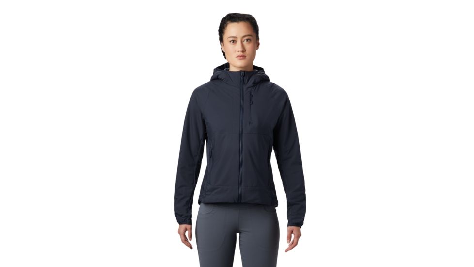 Mountain Hardwear Kor Cirrus Hybrid Hoody - Women's, Dark Zinc, Medium, OL8604406-M