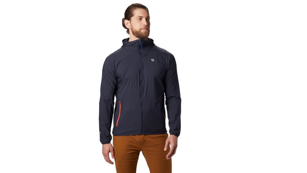 Mountain Hardwear Kor Preshell Hoody - Men's, Dark Zinc, Small, OM7395406-S