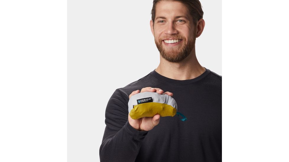 Mountain Hardwear Kor Preshell Hoody - Mens, Dark Citron, Medium, 1828211358-M