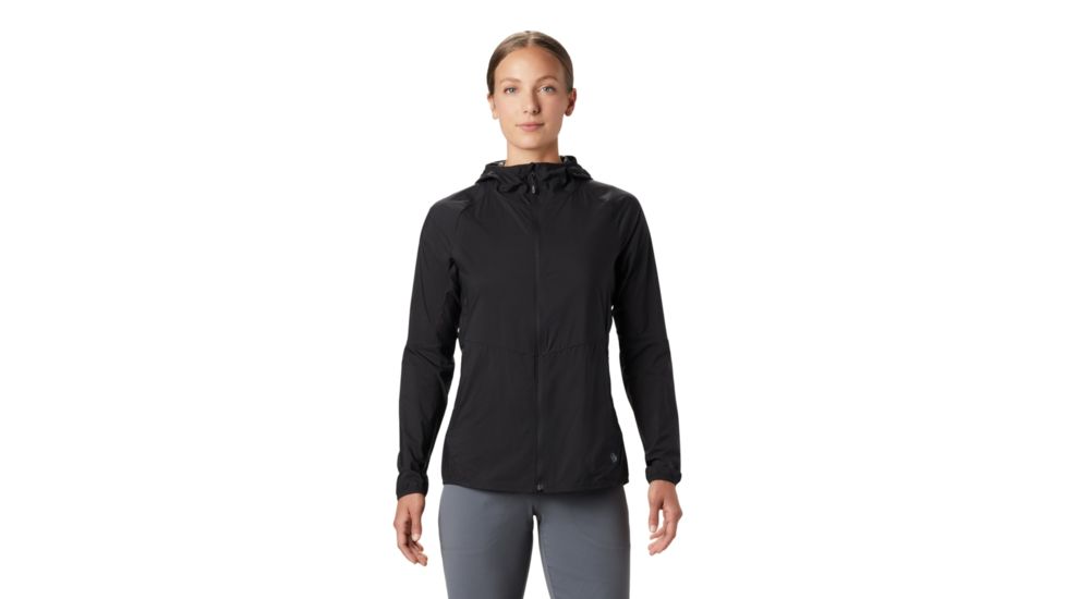 Mountain Hardwear Kor Preshell Hoody - Womens, Black, Extra Small, 1828391010-XS