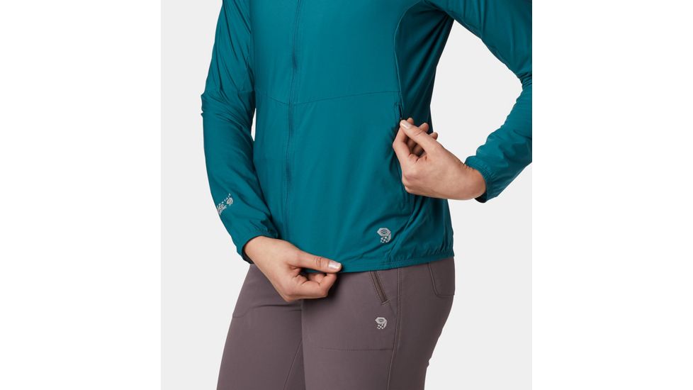 Mountain Hardwear Kor Preshell Hoody - Womens, Dive, Extra Small, 1828391468-XS