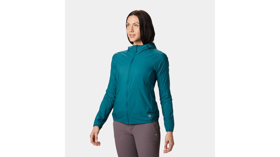 Mountain Hardwear Kor Preshell Hoody - Womens, Dive, Extra Small, 1828391468-XS