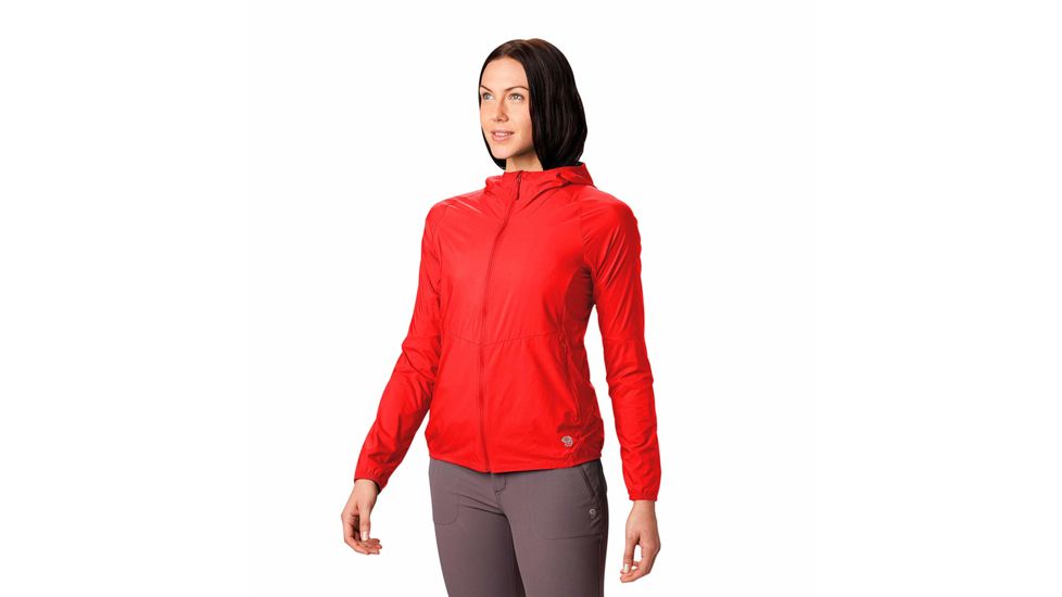 Mountain Hardwear Kor Preshell Hoody - Womens, Fiery Red, Small, 1828391636-S