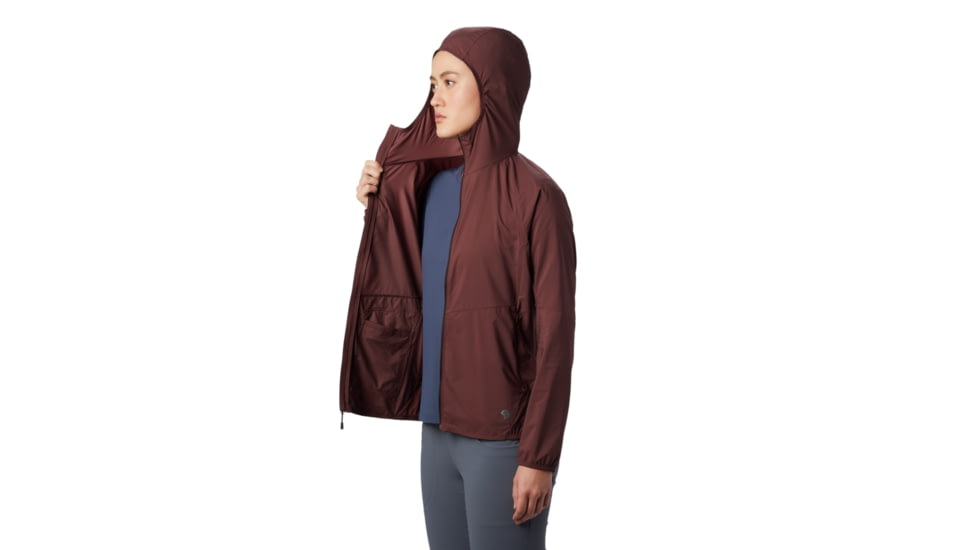 Mountain Hardwear Kor Preshell Hoody - Womens, Washed Raisin, Extra Small, 1828391629-XS