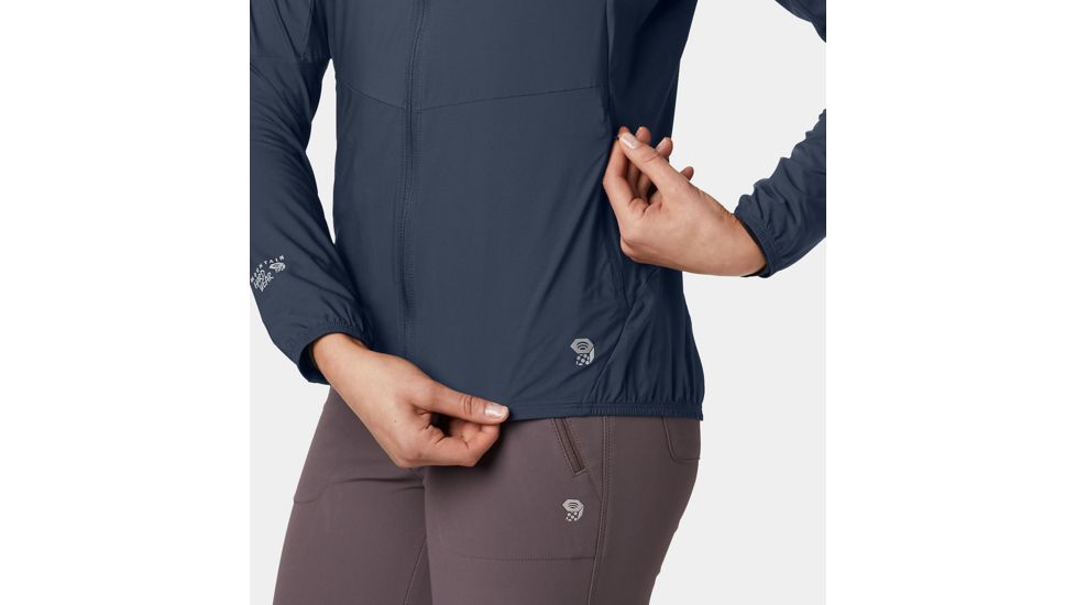 Mountain Hardwear Kor Preshell Hoody - Womens, Zinc, Large, 1828391492-L