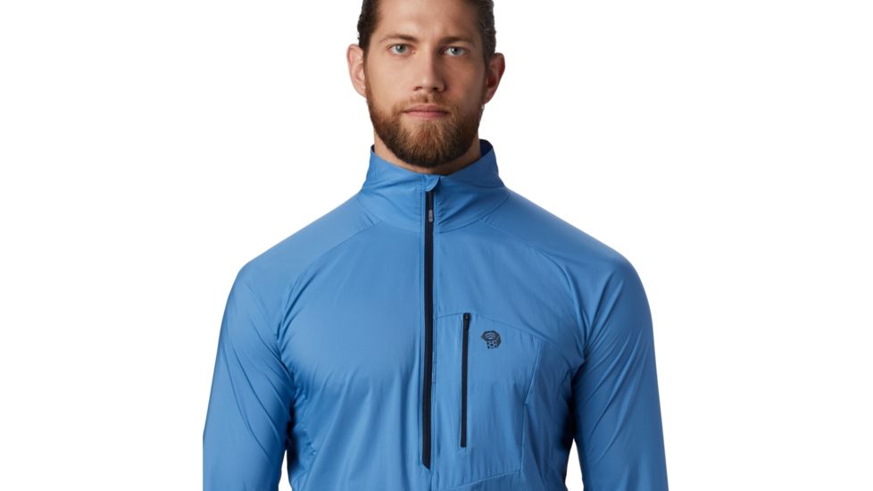 Mountain Hardwear Kor Preshell Pullover - Mens, Deep Lake, Medium, 1828221451-M