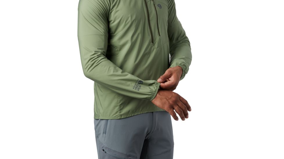 Mountain Hardwear Kor Preshell Pullover - Mens, Field, Medium, 1828221354-M