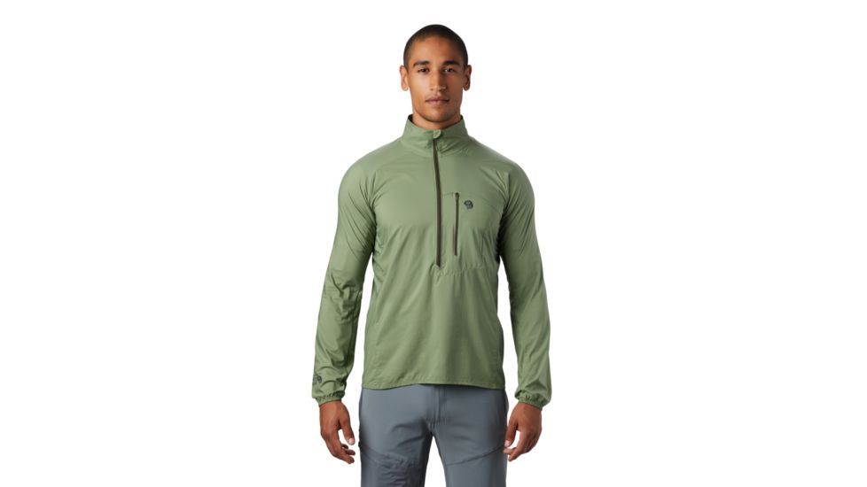 Mountain Hardwear Kor Preshell Pullover - Mens, Field, Medium, 1828221354-M