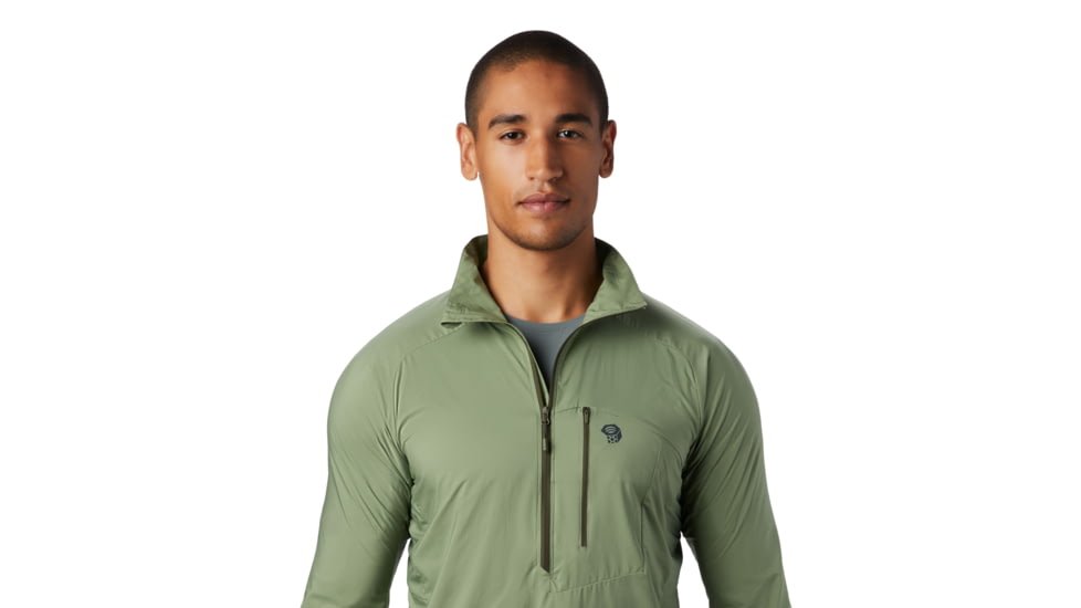 Mountain Hardwear Kor Preshell Pullover - Mens, Field, Small, 1828221354-Field-S
