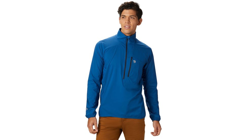 Mountain Hardwear Kor Preshell Pullover - Mens, Nightfall Blue, Small, 1828221448-S