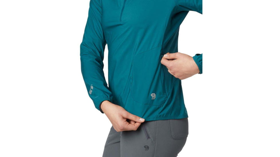 Mountain Hardwear Kor Preshell Pullover - Womens, Dive, Medium, 1828401468-M