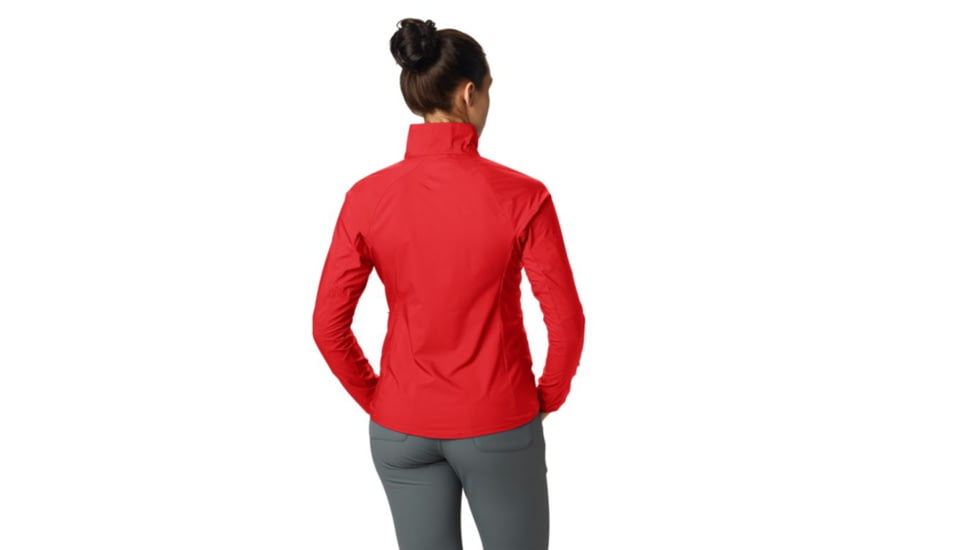 Mountain Hardwear Kor Preshell Pullover - Womens, Fiery Red, Medium, 1828401636-M