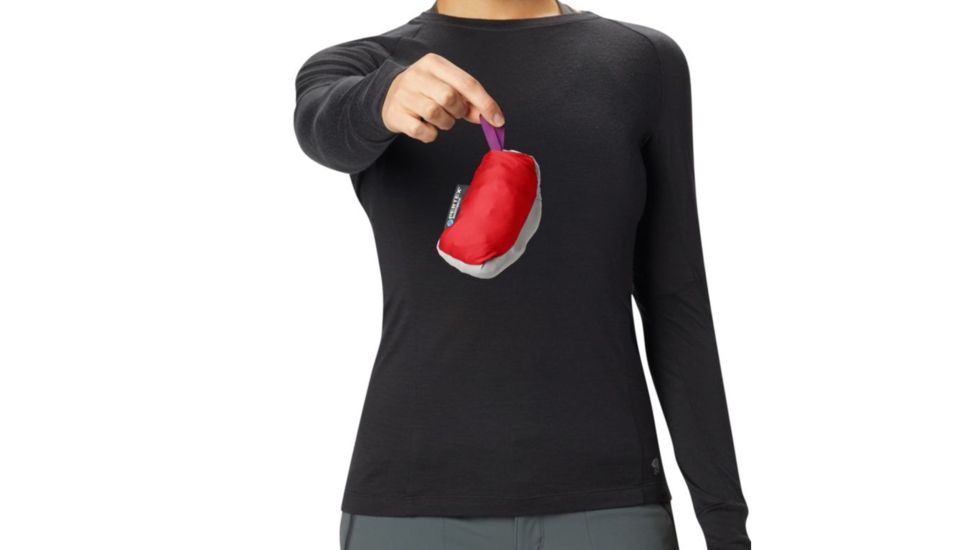Mountain Hardwear Kor Preshell Pullover - Womens, Fiery Red, Medium, 1828401636-M