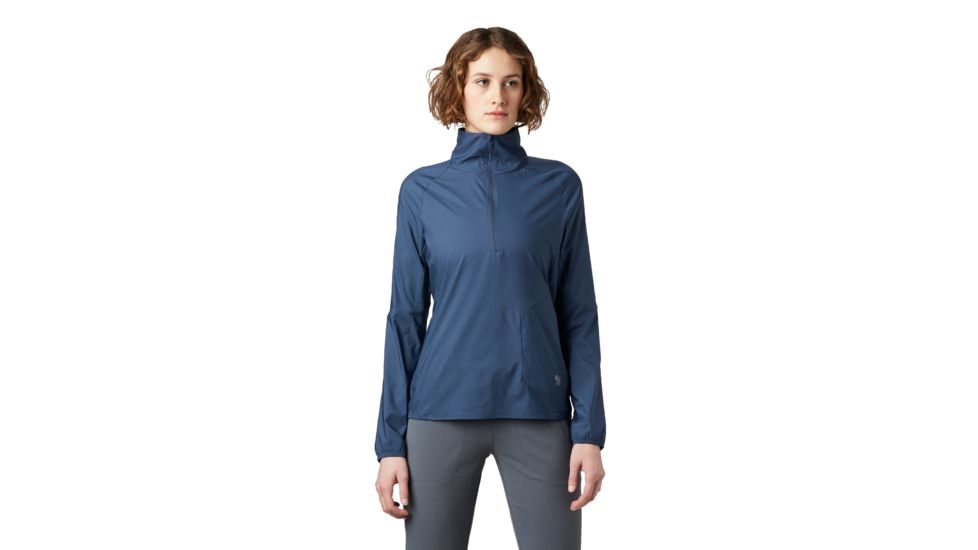 Mountain Hardwear Kor Preshell Pullover - Womens, Zinc, Extra Large, 1828401492-XL