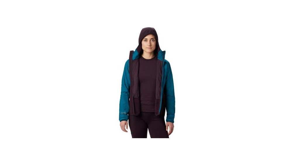 Mountain Hardwear Kor Strata Climb Hoody - Womens, Dive, Small, 1862701468-S