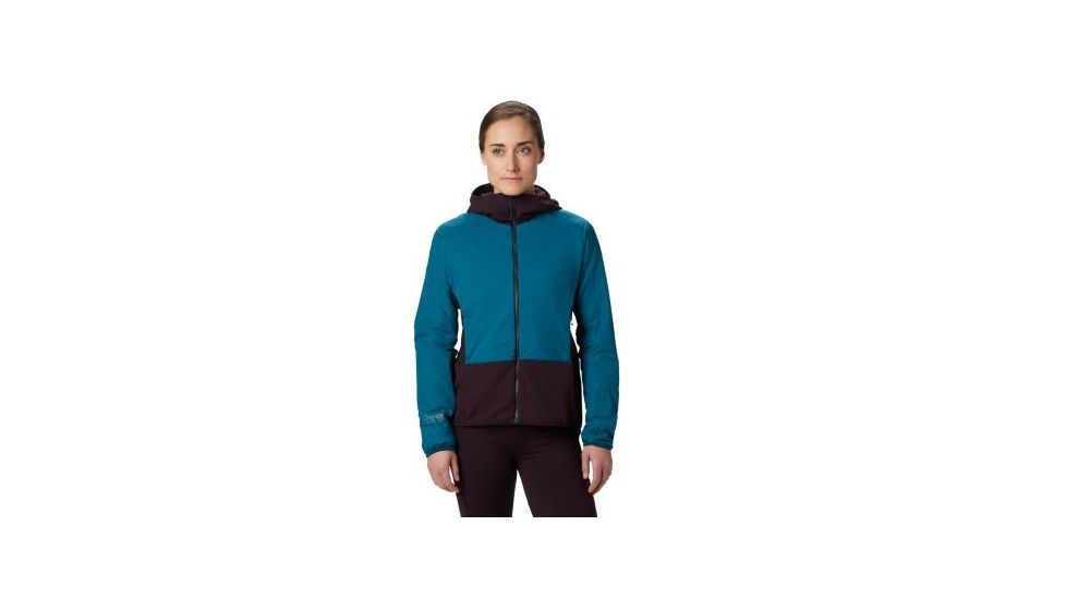 Mountain Hardwear Kor Strata Climb Hoody - Womens, Dive, Small, 1862701468-S