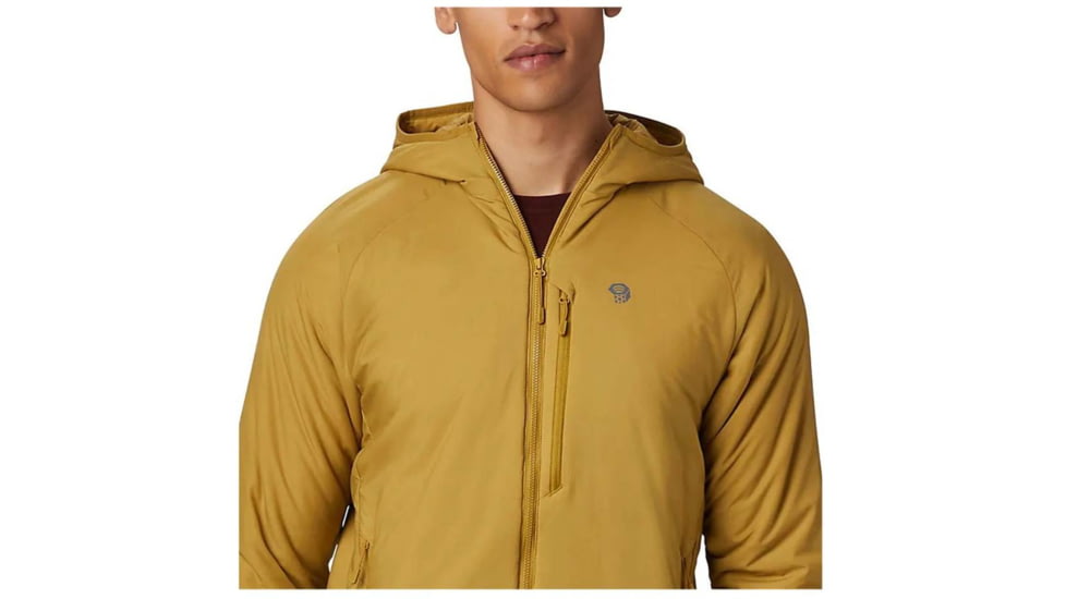 Mountain Hardwear Kor Strata Hooded Jacket - Mens, Dark Bolt, Medium, OM7796236-M