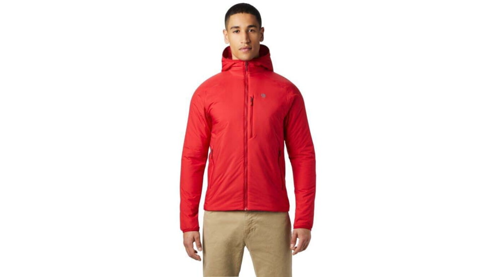 Mountain Hardwear Kor Strata Hooded Jacket - Mens, Dark Brick, Extra Large, OM8170603-XL