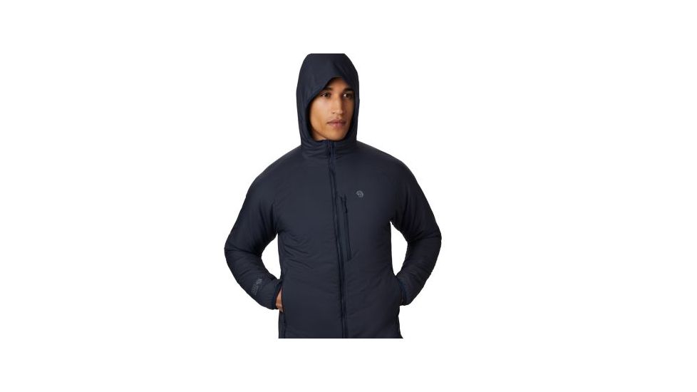 Mountain Hardwear Kor Strata Hooded Jacket - Mens, Dark Zinc, Large, 1851471406-L