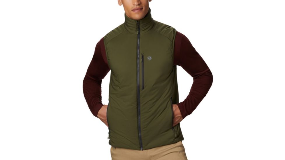 Mountain Hardwear Kor Strata Vest - Mens, Dark Army, Medium, OM8171304-M