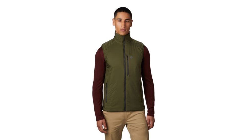 Mountain Hardwear Kor Strata Vest - Mens, Dark Army, Medium, OM8171304-M