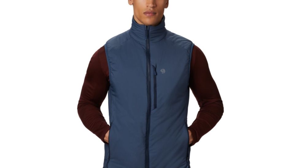 Mountain Hardwear Kor Strata Vest - Mens, Zinc, Small, OM8171492-S