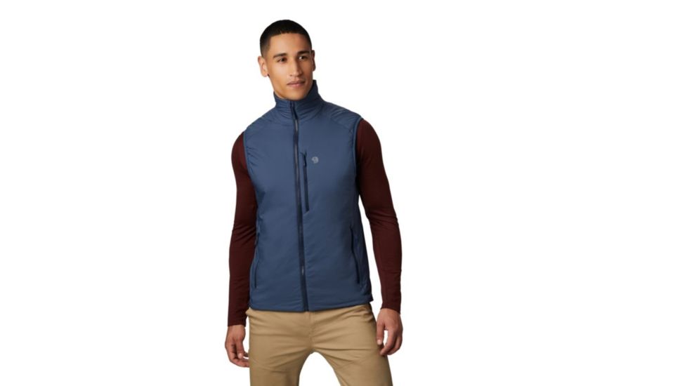 Mountain Hardwear Kor Strata Vest - Mens, Zinc, Small, OM8171492-S