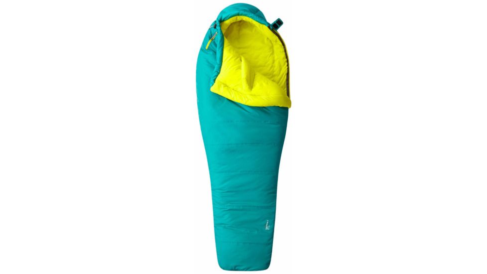 Laminina Z Flame 21 Womens Sleeping Bag Synthetic-Emerald-Regular-Right