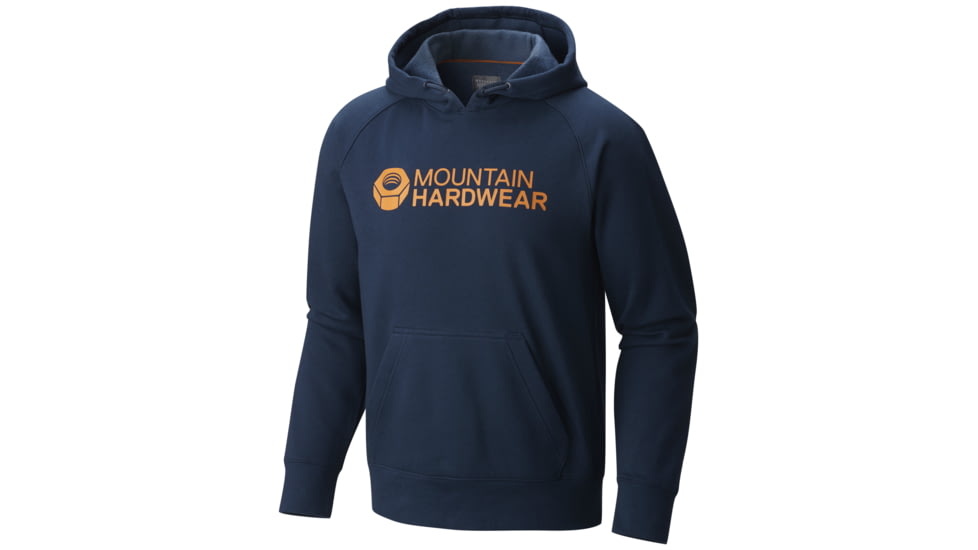 Mountain Hardwear Logo Graphic Pullover Hoody - Men's-Hardwear Navy/Dark Copper-Small