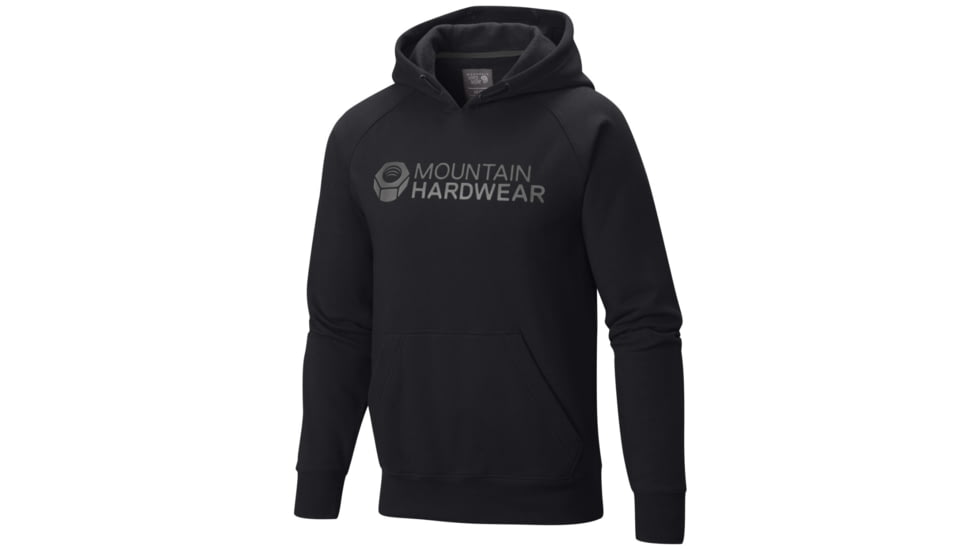Mountain Hardwear Logo Graphic Pullover Hoody - Mens-Black-Large