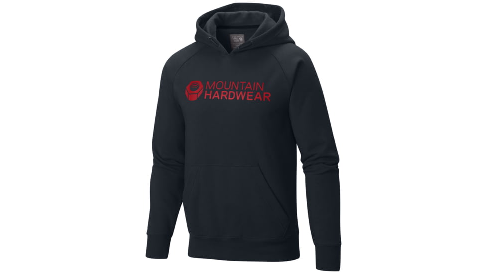 Mountain Hardwear Logo Graphic Pullover Hoody - Mens-Hardwear Navy-Large