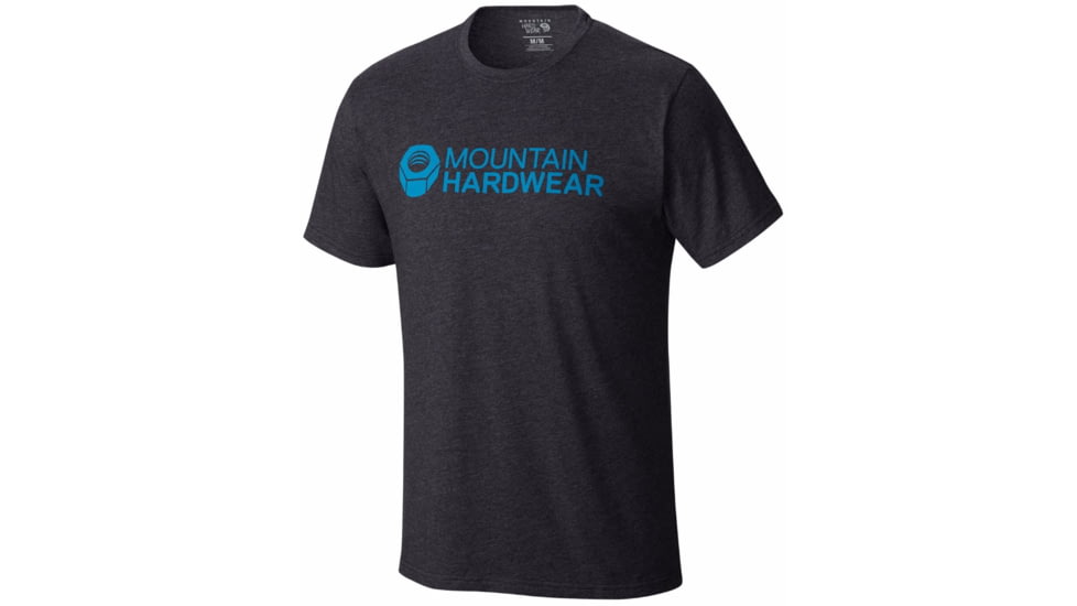 Mountain Hardwear Logo Graphic Short Sleeve T - Men's-Heather Black/Grey-X-Large