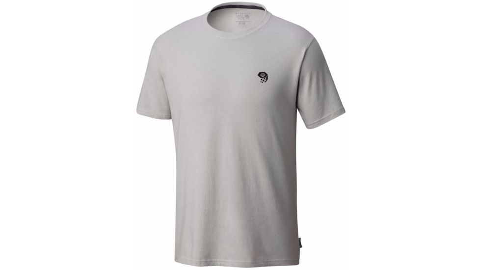 Mountain Hardwear Logo Graphic Short Sleeve T - Men's-Heather Grey Ice-Small