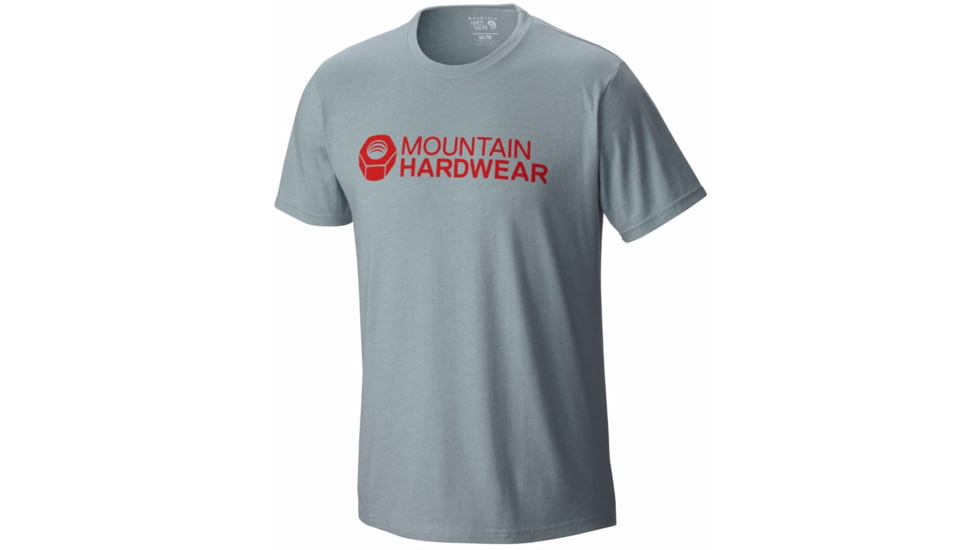 Mountain Hardwear Logo Graphic Short Sleeve T - Men's-Heather Ice Shadow-Small