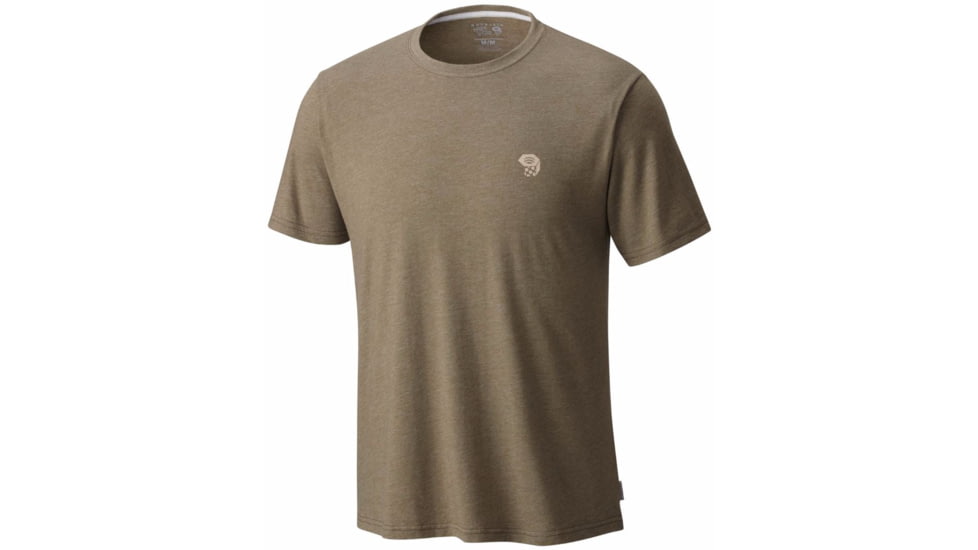 Mountain Hardwear Logo Graphic Short Sleeve T - Men's-Heather Stone Green-X-Large