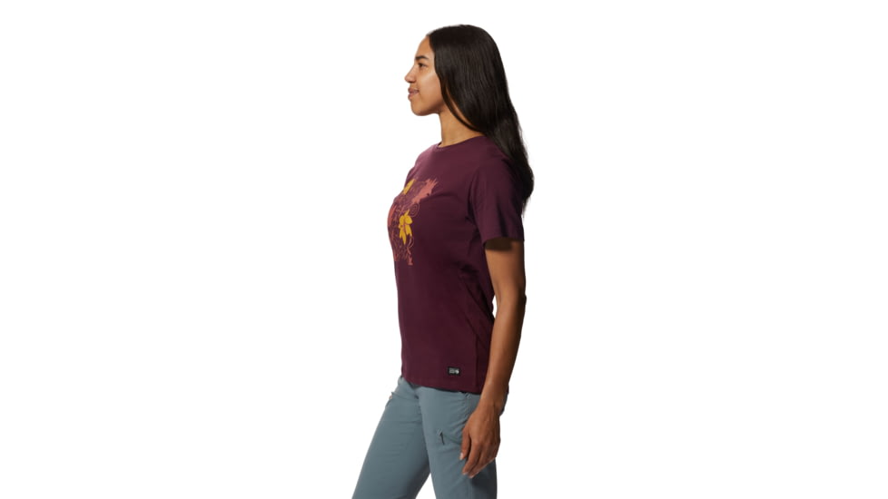 Mountain Hardwear Logo in a Box Short Sleeve T-Shirts - Womens, Cocoa Red, Large, 1989381605-Cocoa Red-L