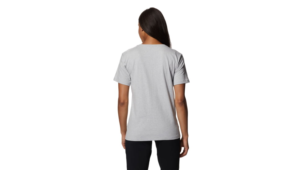 Mountain Hardwear Logo in a Box Short Sleeve T-Shirts - Womens, Hardwear Grey H, Small, 1989381058-HS