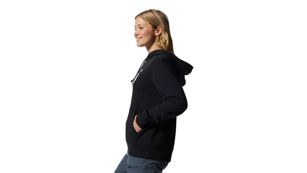 Mountain Hardwear Logo Pullover Hoody - Womens, Black, Medium, 2016791010-Black-M
