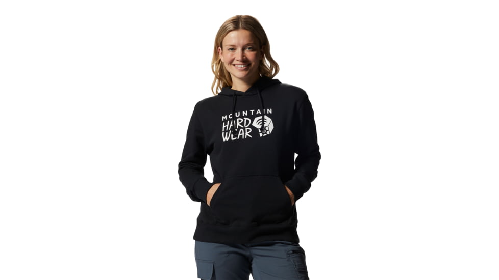 Mountain Hardwear Logo Pullover Hoody - Women's, Small, Black, 2016791010-Black-S