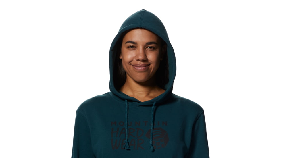 Mountain Hardwear Logo Pullover Hoody - Womens, Dark Marsh, Medium, 2016791375-Dark Marsh-M
