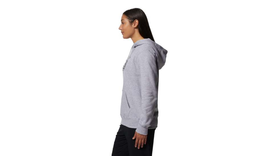 Mountain Hardwear Logo Pullover Hoody - Womens, Hardwear Grey H, Small, 2016791057-HS